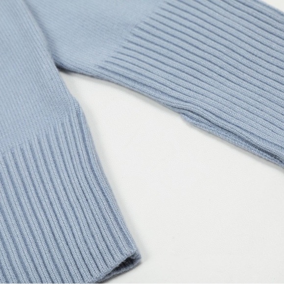 Ami Sky Blue Cardigan with Heart Detail - Picture 5 of 8